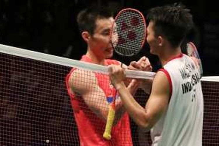 Lee Chong Wei dan Ihsan Maulana Mustofa