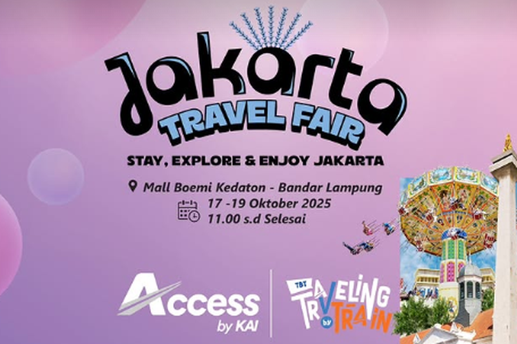 Diskon tiket kereta api 20 persen Jakarta Travel Fair Oktober 2025.