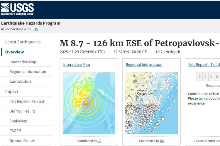 Gempa Rusia dan Potensi Tsunami di Indonesia...