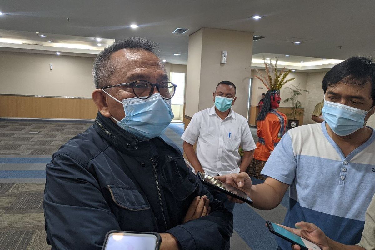 Wakil Ketua DPRD DKI Jakarta Mohamad Taufik saat ditemui di Lantai 10 Gedung DPRD DKI Jakarta, Selasa (8/12/2020)