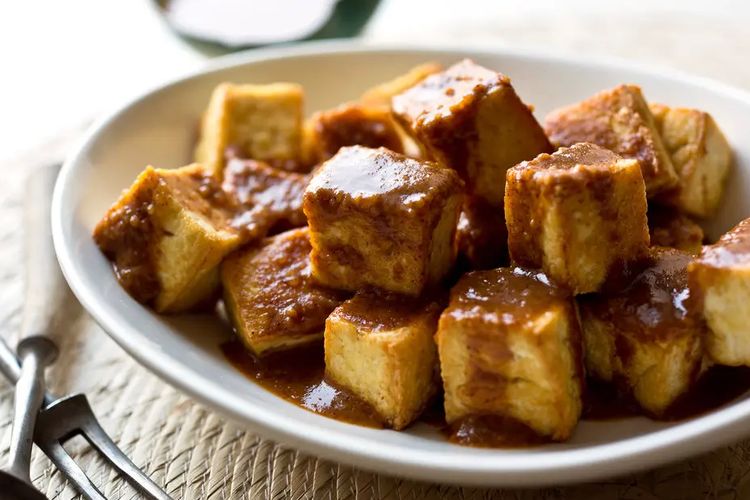 Resep Tahu Saus Kacang Jahe yang Gurih, Manis, dan Pedas