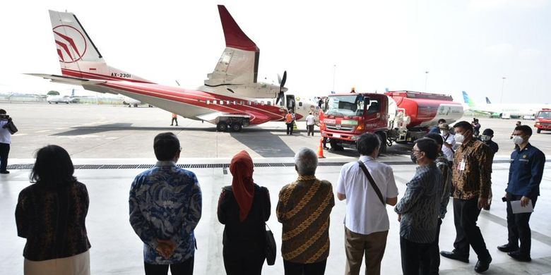 Hmmm, Sejarah Baru, Uji Terbang Perdana Pesawat CN235 Pakai Bahan Bakar Bioavtur