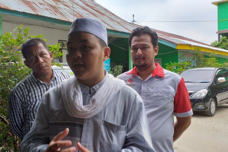 Ustadz Riko Riusdi, pembina santri Ponpes Al Mujtahadah Pekanbaru yang diancam wali murid karena tidak terima anaknya dikeluarkan, Rabu (4/3/2020).