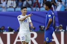 Hasil Uzbekistan Vs Thailand 2-1, Gajah Perang Tersingkir, Wakil ASEAN Habis