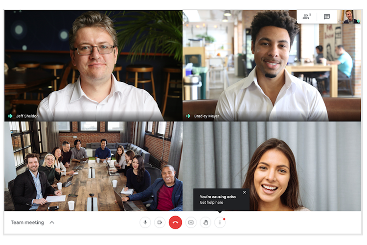 Google Meet punya fitur notifikasi baru untuk kasih tahu pengguna bahwa audionya bergema.