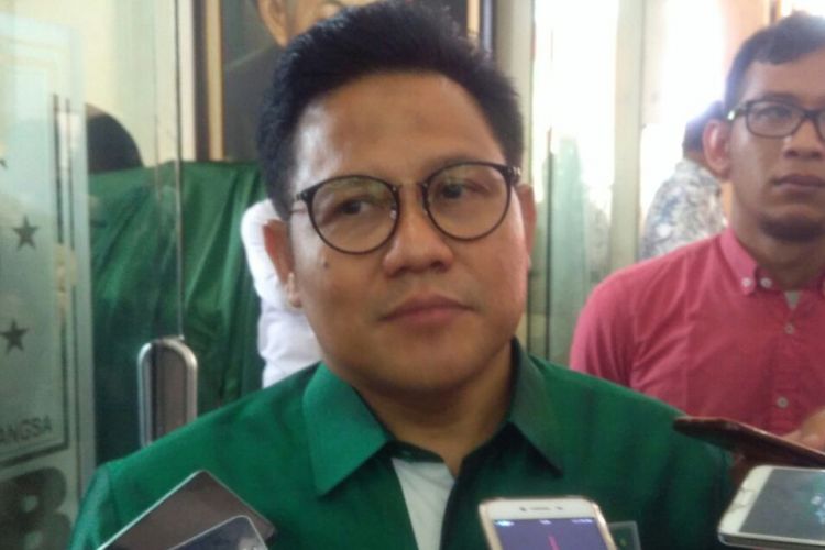Ketua Umum Partai Kebangkitan Bangsa (PKB) Muhaimin Iskandar di Graha Gus Dur, Jakarta, Senin (29/1/2018).