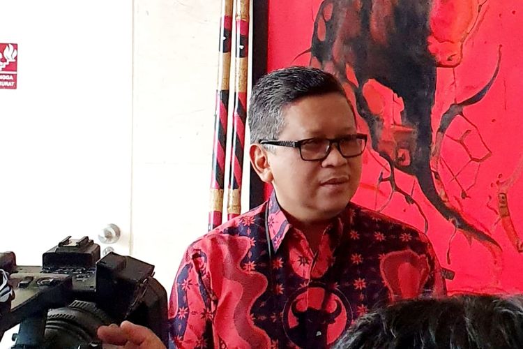 Sekretaris Jenderal DPP PDI Perjuangan (PDIP) Hasto Kristiyanto di kantor DPP PDI Perjuangan.