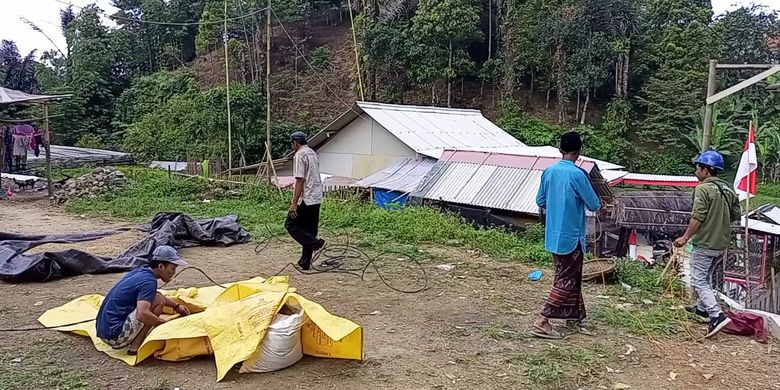 Kondisi Desa Kiarasari, Sukajaya, Kabupaten Bogor. Bogor, Rabu (2/8/2023).