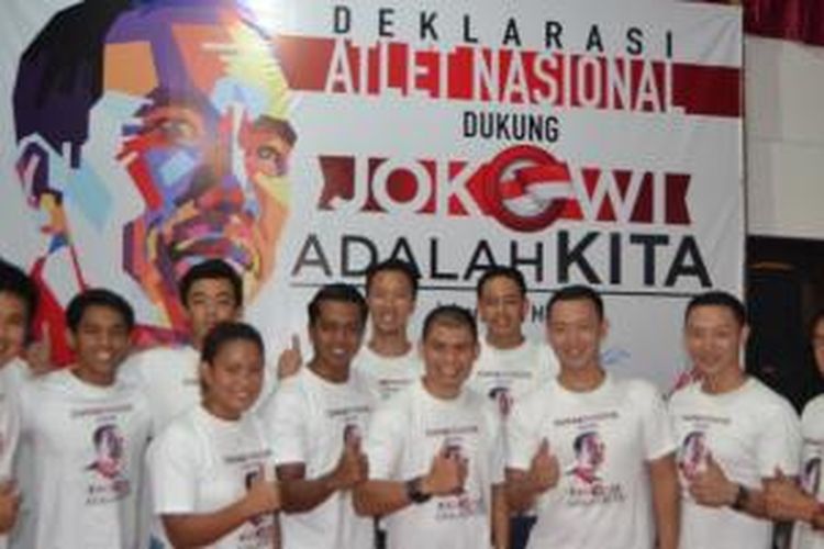Para atlet pendukung capres Joko Widodo