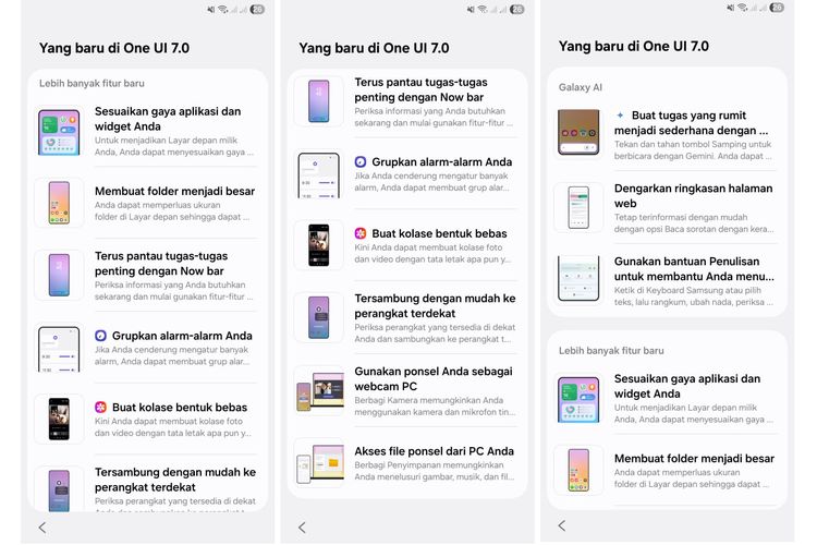 Deretan peningkatan dan fitur baru yang dibawa pembaruan One UI 7 di Samsung Galaxy S23 Series di Indonesia.