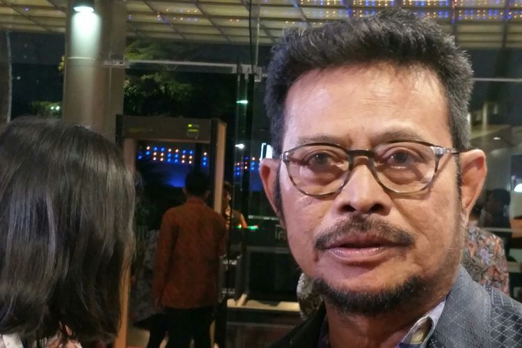 Gubernur Sulawesi Selatan Syahrul Yasin Limpo (SYL) ketika ditemui di Balai Sarbini, Jakarta, Rabu malam (10/1/2018). 