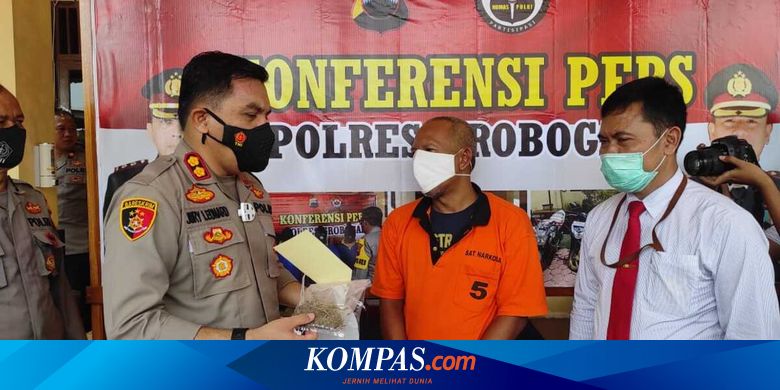 Asyik Isap Ganja di Kamar, Oknum Kades di Grobogan Diringkus Polisi