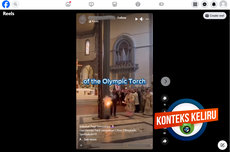 [VIDEO] Narasi Keliru soal Penyalaan Obor Olimpiade di Gereja Paris