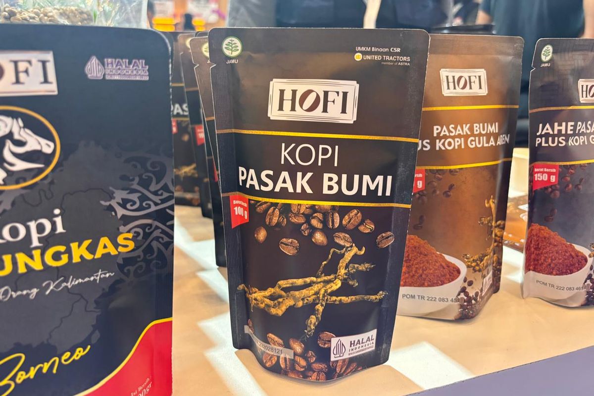 Keunikan HOFI kopi berinovasi produk kopi jamu menggunakan bahan herbal, dengan label jamu, label Halal dan BPOM