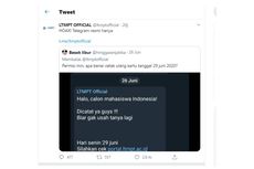 [HOAKS] Informasi Cetak Kartu Baru UTBK 29 Juni 2020