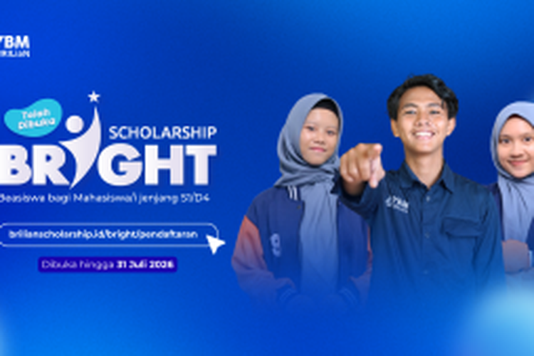 Syarat Beasiswa Bright 2026, Ada Biaya UKT Penuh, Tunjangan Bulanan dan Asrama