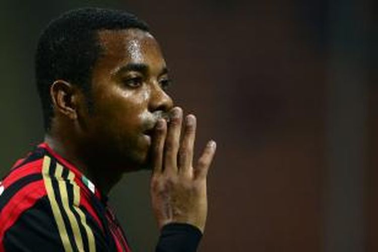 Penyerang AC Milan Robinho.