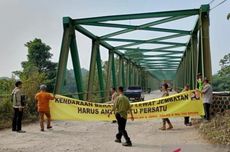 Baut Hilang dan Lempeng Baja Mengelupas, Jembatan di Bogor Dipasangi Peringatan