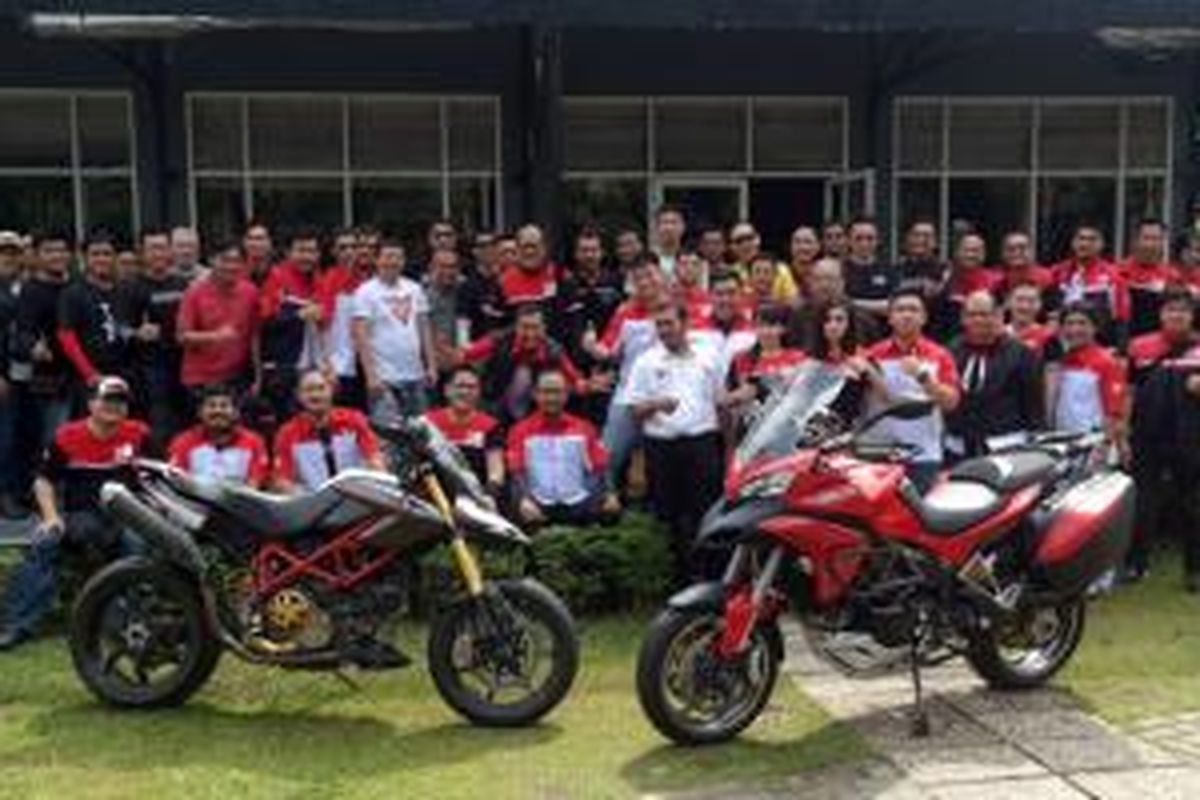 Komunitas pemilik Ducati yang tergabung dalam Ducati Desmo Owners Indonesia (DDOCI).