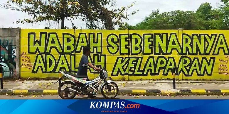 Dianggap Meresahkan, Mural "Wabah Sebenarnya Adalah Kelaparan" Dihapus Satpol PP Banjarmasin - Vimarsana News