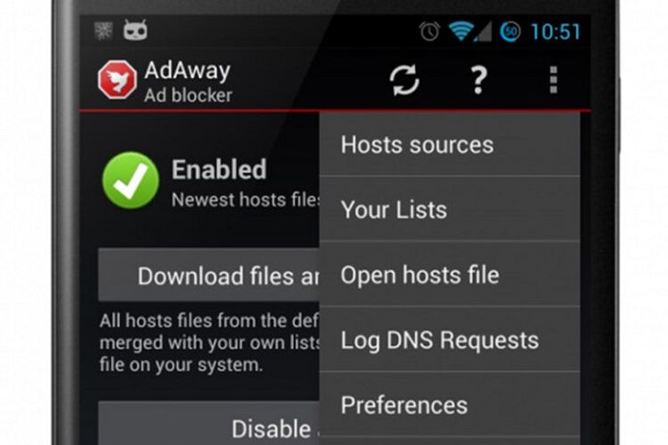 Aplikasi pembokir iklan AdAway