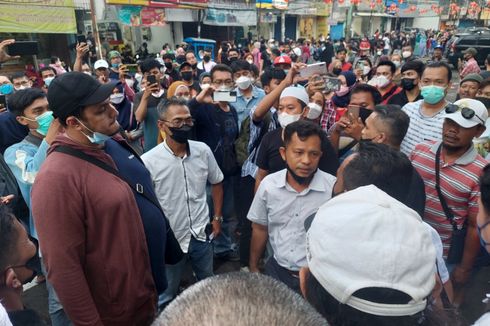 Pembagian Lapak PKL di Pasar Lama Kota Tangerang Diwarnai Cekcok