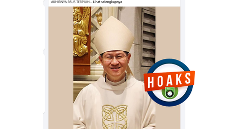INFOGRAFIK: Hoaks Luis Antonio Tagle Terpilih Jadi Paus, Unggahan Muncul Sebelum Konklaf