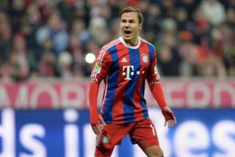 Gelandang Bayern Muenchen, Mario Goetze.