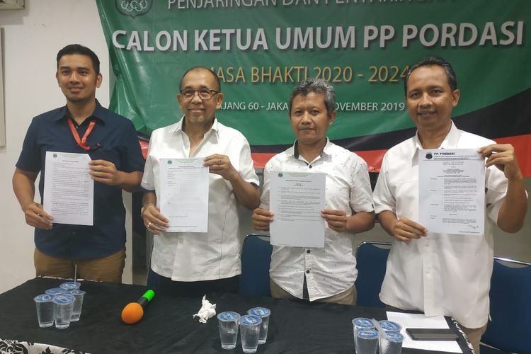 Tim Penjaringan dan Penyaringan Calon Ketua Umum PP Pordasi periode 2020-2024.