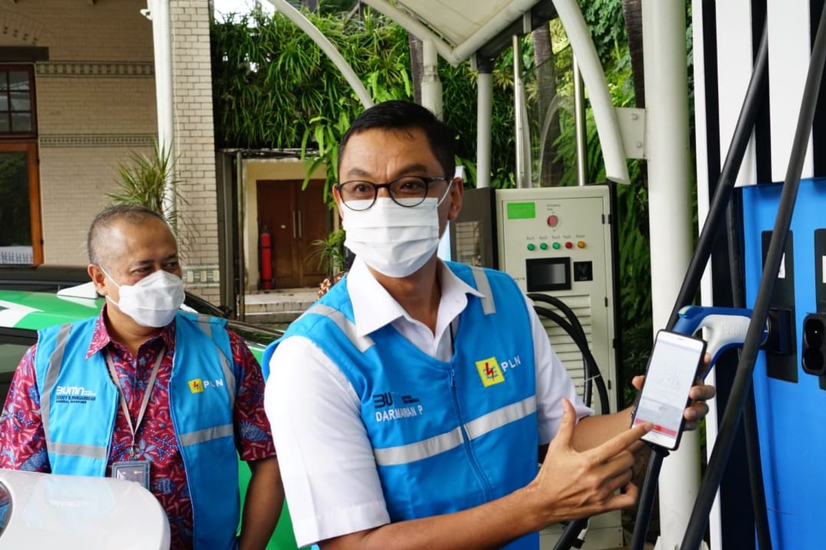 aplikasi Charge.In untuk mengetahui SPKLU terdekat