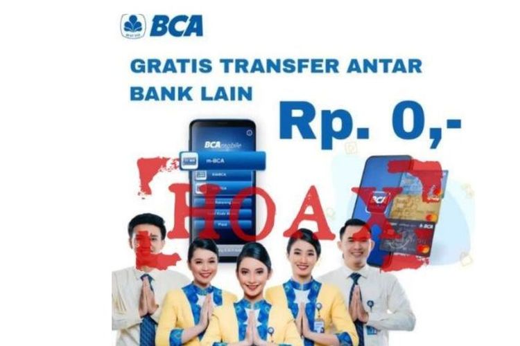 Modus penipuan atasnama BCA, transfer antar bank Rp 0.