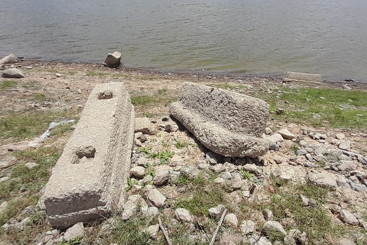 Waduk Sermo Kulon Progo Surut Saat Kemarau, Bekas Makam dan Jalan Muncul ke Permukaan