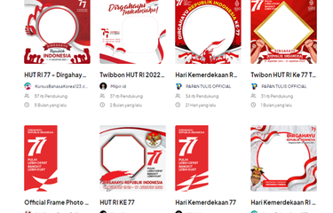 100 Link Twibbon HUT Ke-77 RI Halaman all - Kompas.com