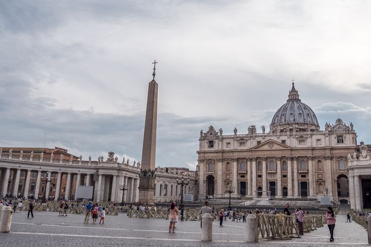 Saint Peter Square di Vatikan, Italia.