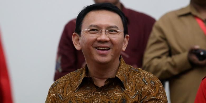 Basuki Tjahja Purnama (Ahok)  diabadikan di Kantor DPP PDI Perjuangan, Jakarta, Senin (20/9/2016). Partai PDI P mengusung Ahok dan Djarot untuk pilkada DKI 2017 mendatang.