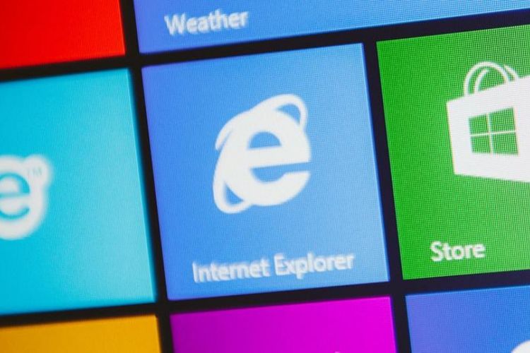 Logo Internet Explorer di Windows 10.