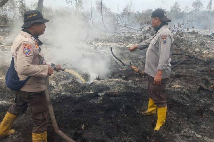 Karhutla di Dumai Berhasil Dikendalikan, Polisi Kini Fokus Tahap Pendinginan