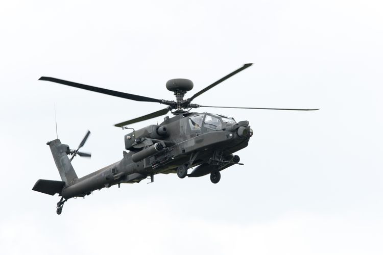 Ilustrasi helikopter militer.