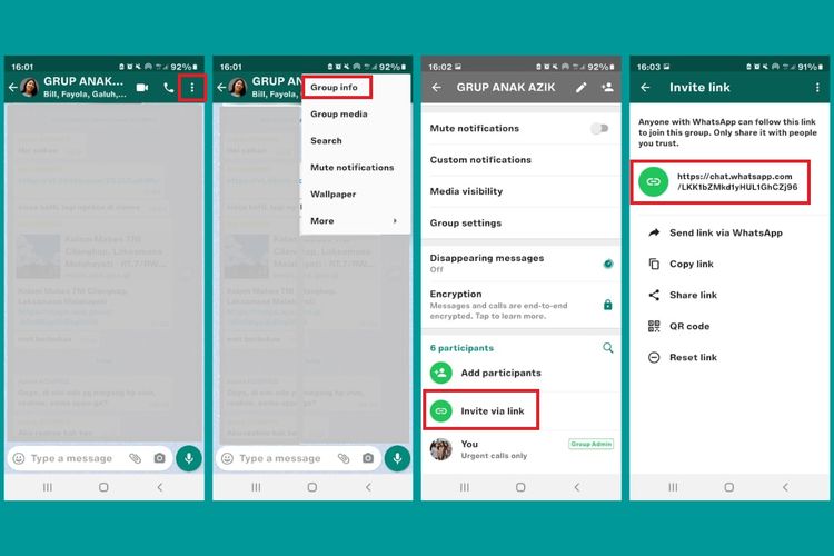 Cara membuat link WhatsApp untuk masuk ke dalam grup