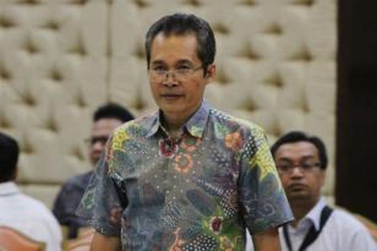 Calon pimpinan KPK, Alexander Marwata, saat mengikuti tes wawancara di kantor Kementerian Sekretariat Negara, Jakarta Pusat, Senin (24/8/2015).
