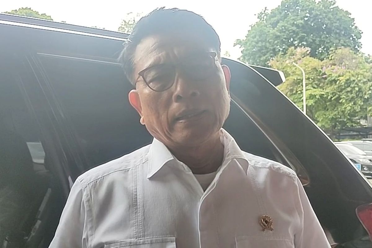 Kepala Staf Kepresidenan Indonesia Moeldoko di kantor Kemenko Polhukam RI, Jakarta, Kamis (29/12/2022).