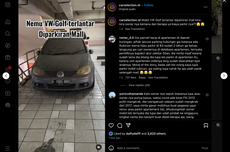 Video Viral VW Golf Mangkrak Sampai Berdebu di Parkiran Mal