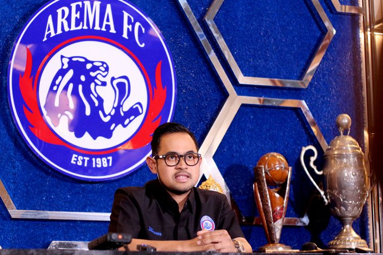 Presiden Klub Arema FC, Gilang Widya Pramana.