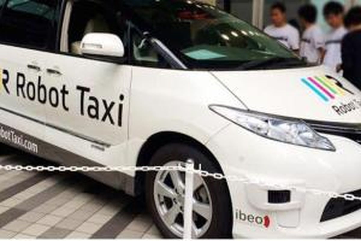 Taxi Robot yang siap meluncur di Jepang tanpa awak.