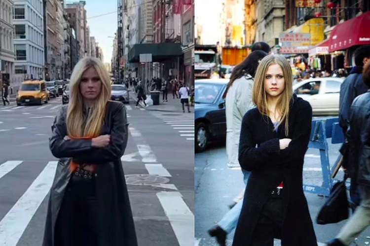 Avril Lavigne bikin ulang cover album ikoniknya