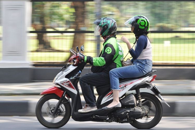 Ilustrasi ojek online (ojol).