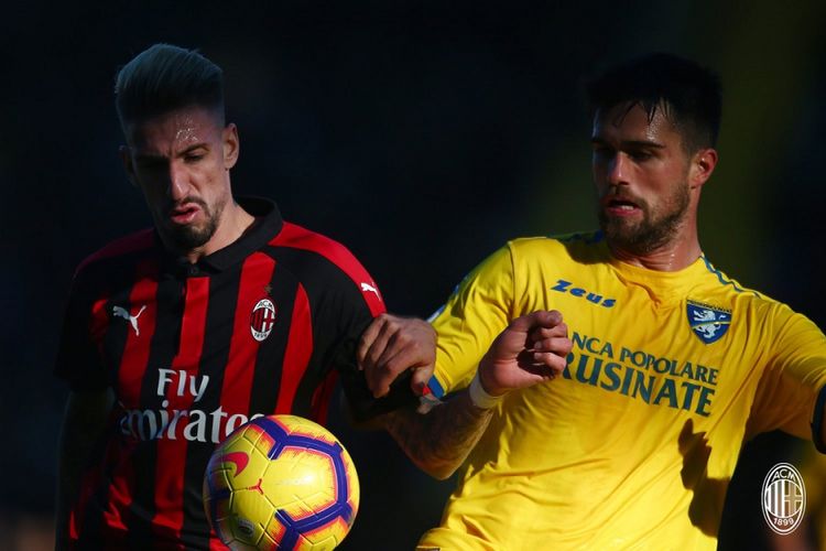 Laga Frosinone vs AC Milan di Stadion Benito Stirpe, Frosinone berakhir seri, 26 Desember 2018. 