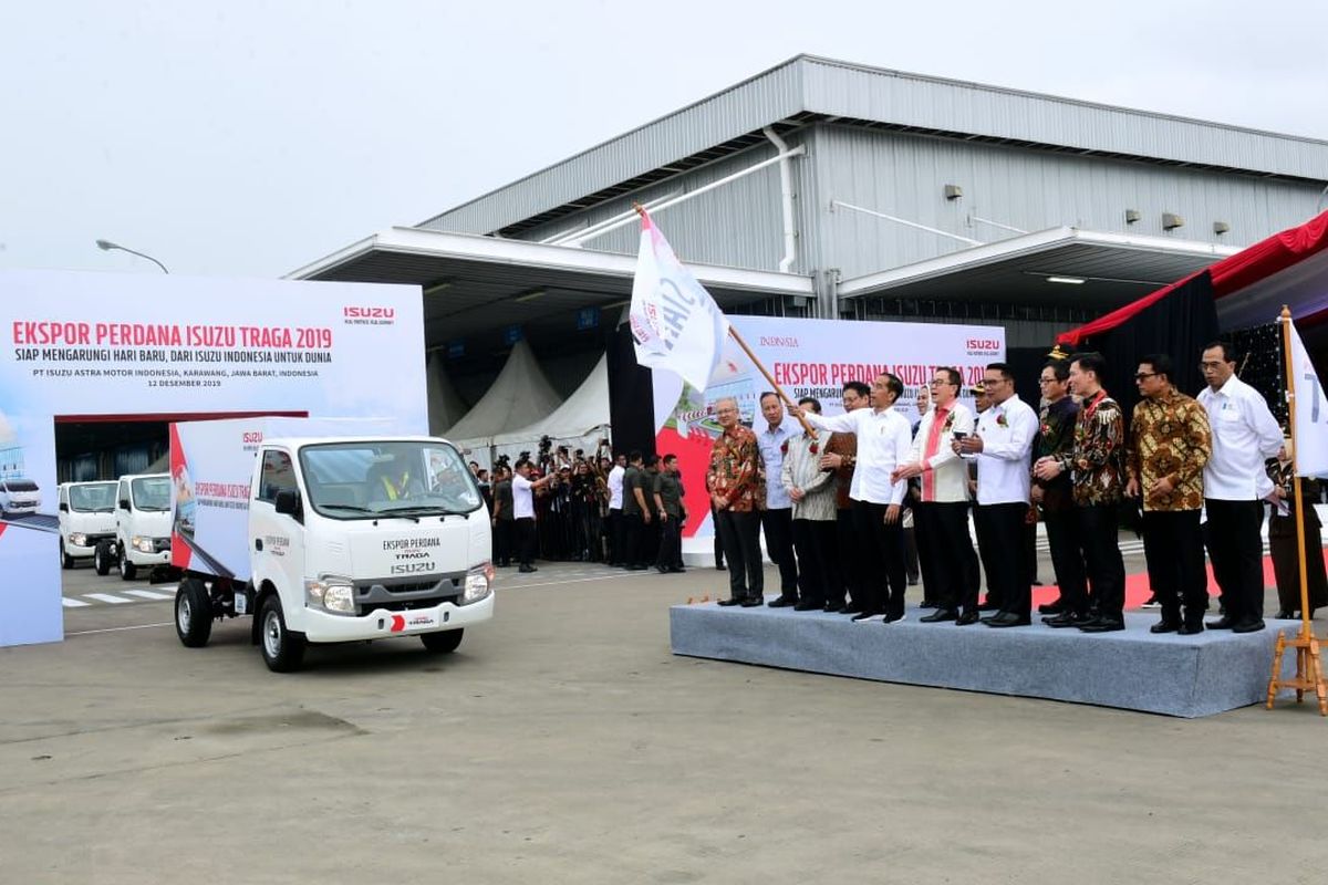 Export Isuzu Traga di tahun 2019