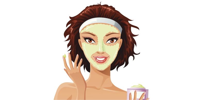 Ilustrasi masker wajah