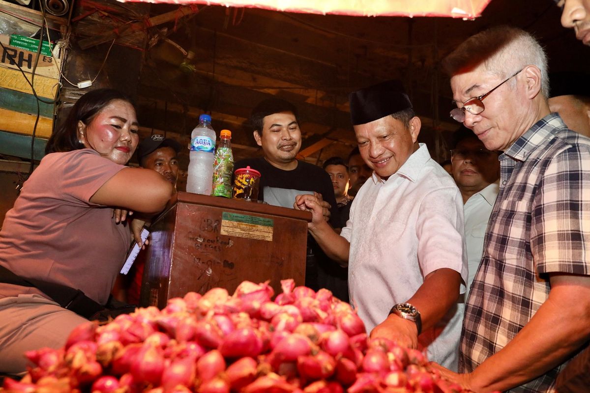 Mendagri Tinjau Langsung Harga Komoditas Setelah Perayaan Nataru di Kota Tangerang